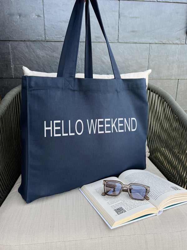 Medžiaginė rankinė "HELLO WEEKEND"