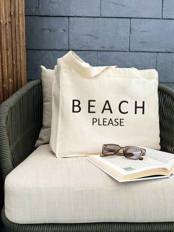 Medžiaginė rankinė "BEACH PLEASE"