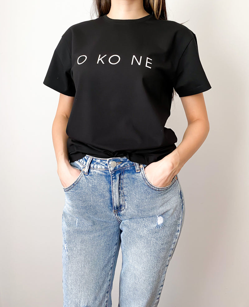 Unisex marškinėliai trumpomis rankovėmis „O KO NE“
