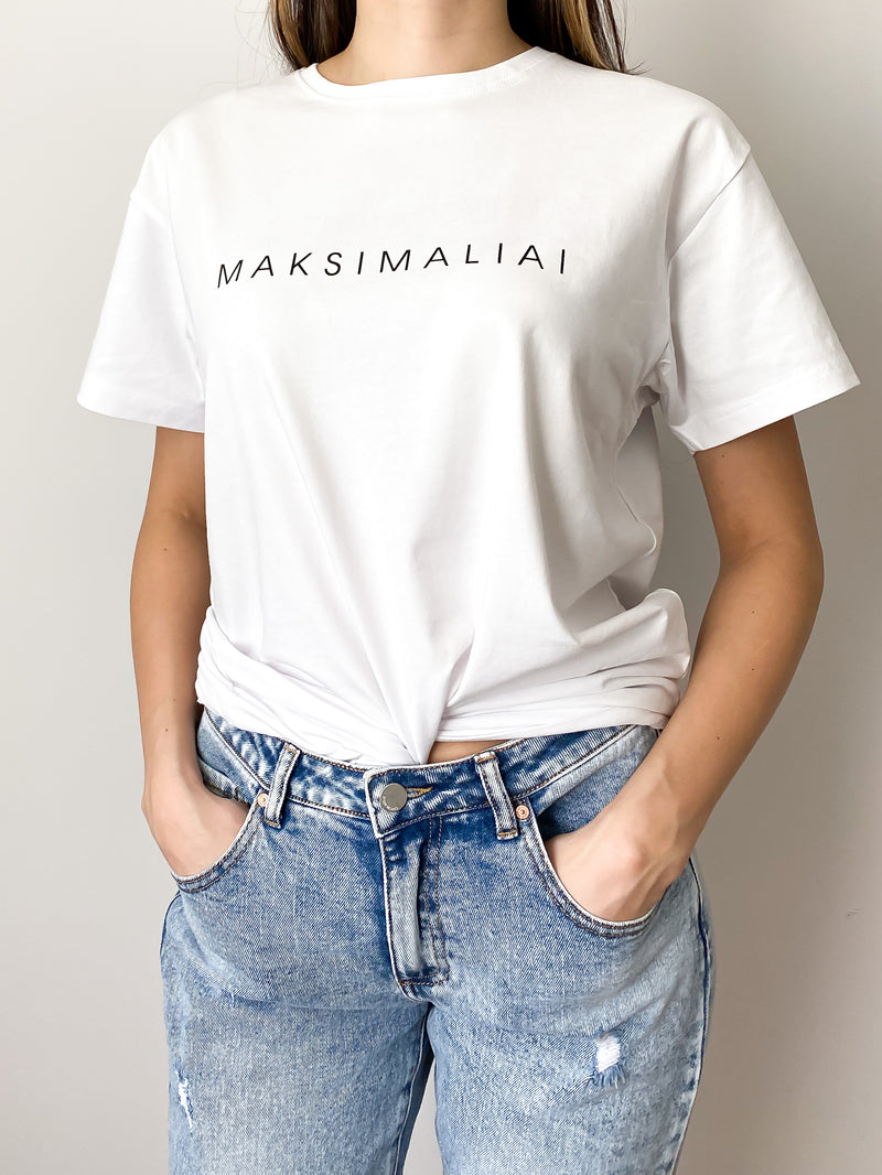 Unisex marškinėliai trumpomis rankovėmis „Maksimaliai“