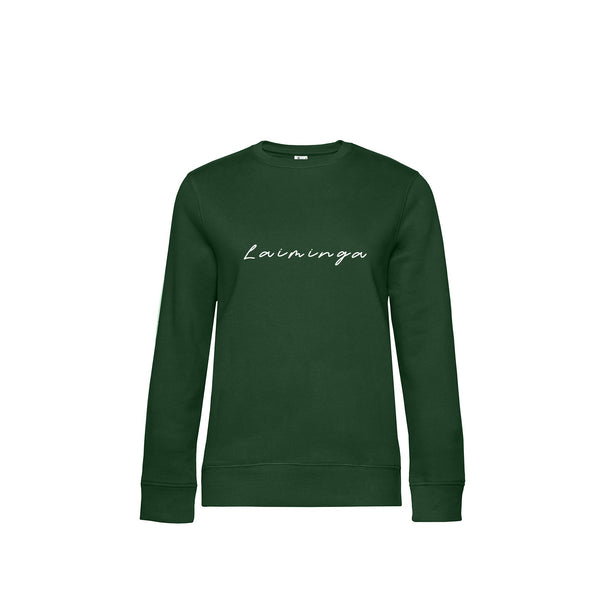 kokybiškas moteriškas džemperis žalios spalvos 
