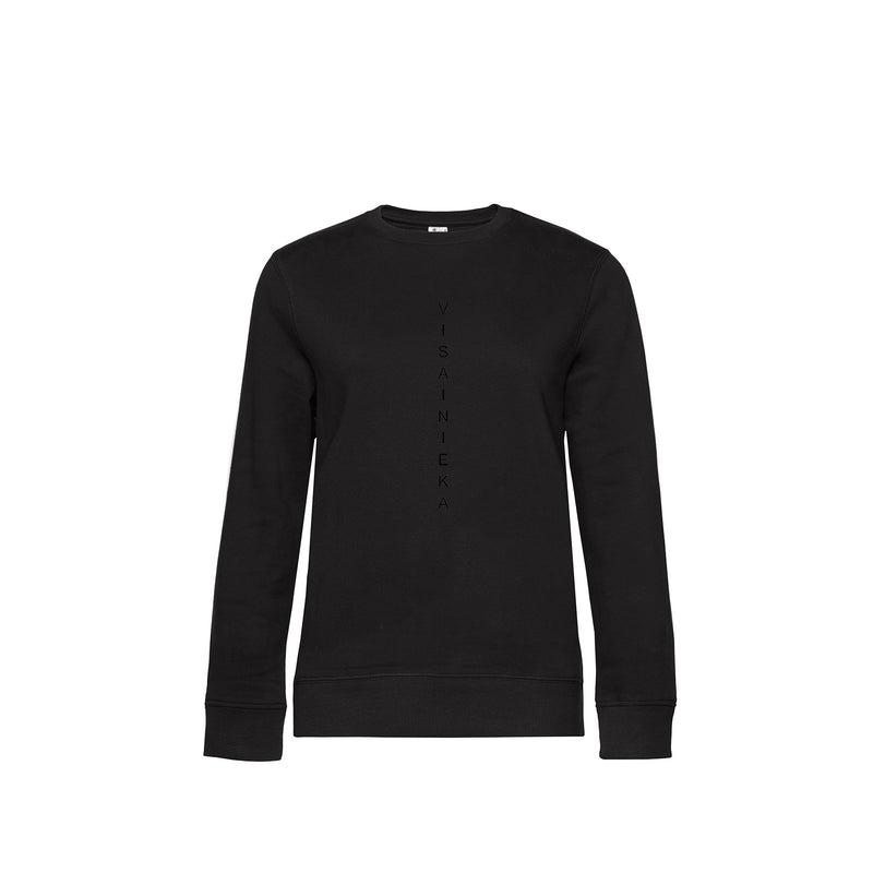 kokybiškas moteriškas džemperis juodos spalvos