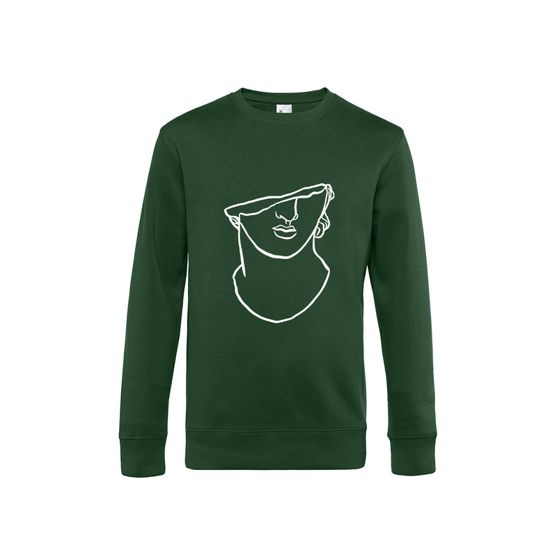 kokybiškas vyriškas džemperis žalios spalvos 
