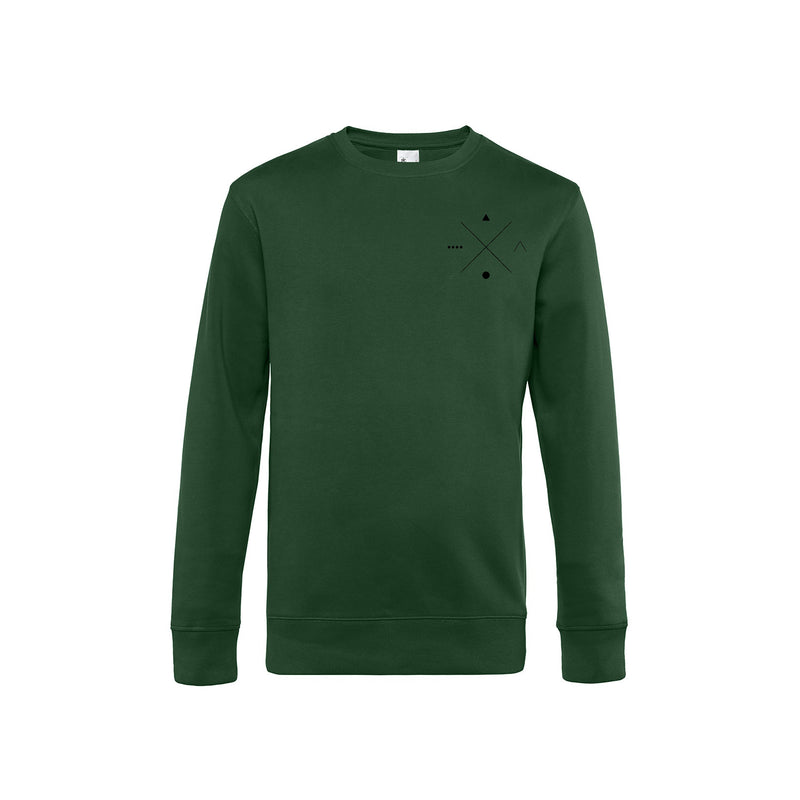 Kokybiškas vyriškas džemperis žalios spalvos