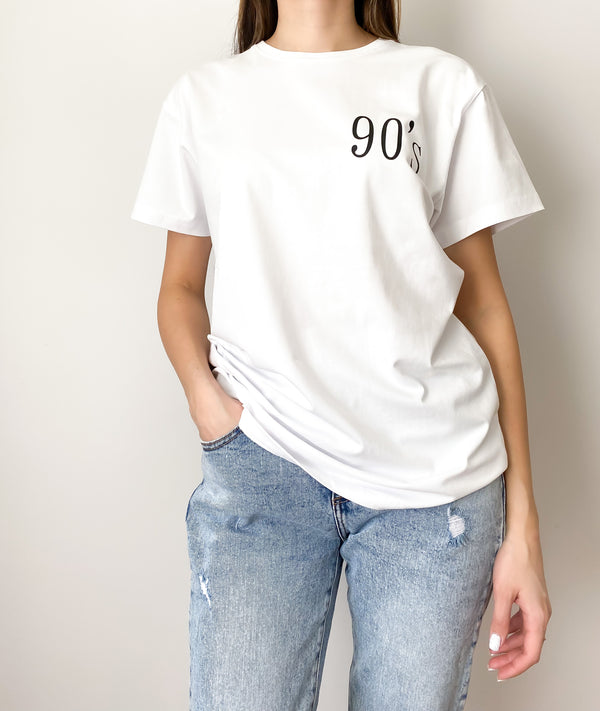 Unisex marškinėliai trumpomis rankovėmis „90's“
